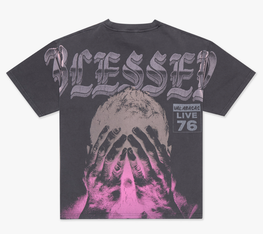 Valabasas "BLESSED" VINTAGE TEE (VLBS-VT4-1025) GREY