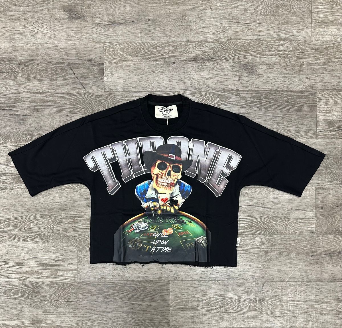 Bkys Throne Cropped Black T-Shirt