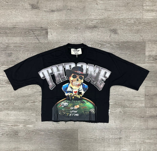 Bkys Throne Cropped Black T-Shirt