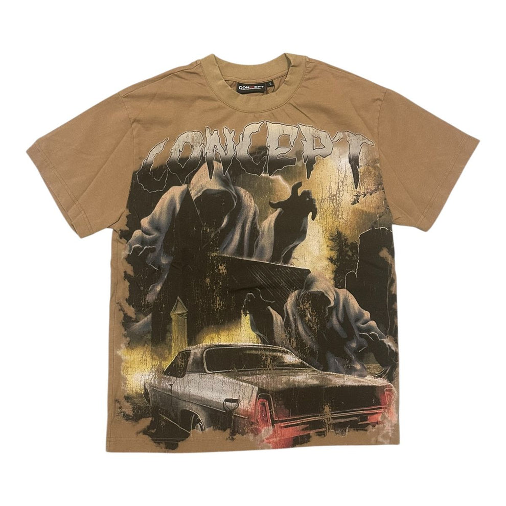 Concept "Grim" Brown Wash T-Shirt