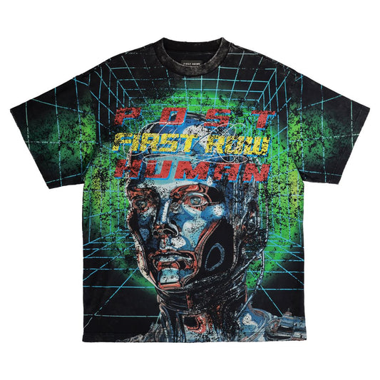 FIRST ROW  POST HUMAN MATRIX WASHED TEE