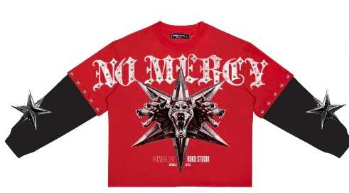 Roku Studio "NO MERCY BOXY LAYERED" LONG SLEEVE TEE
