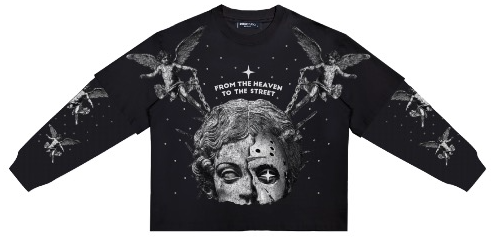Roku Studio "FROM HEAVEN TO THE STREET BOXY LAYERED" LONG SLEEVE TEE