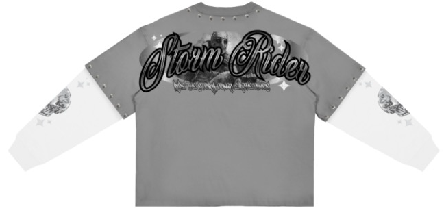 Roku Studio "STORM RIDER BOXY LAYERED" LONG SLEEVE TEE