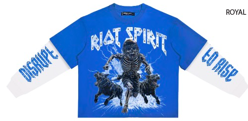 Roku Studio "RIOT SPIRIT LAYERED" LONG SLEEVE TEE