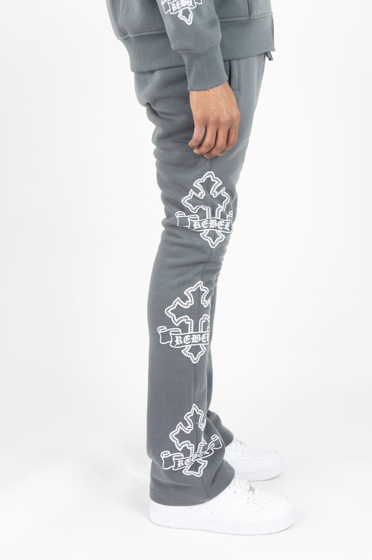 Rebel Minds Rebel Cross Grey Jogger Set