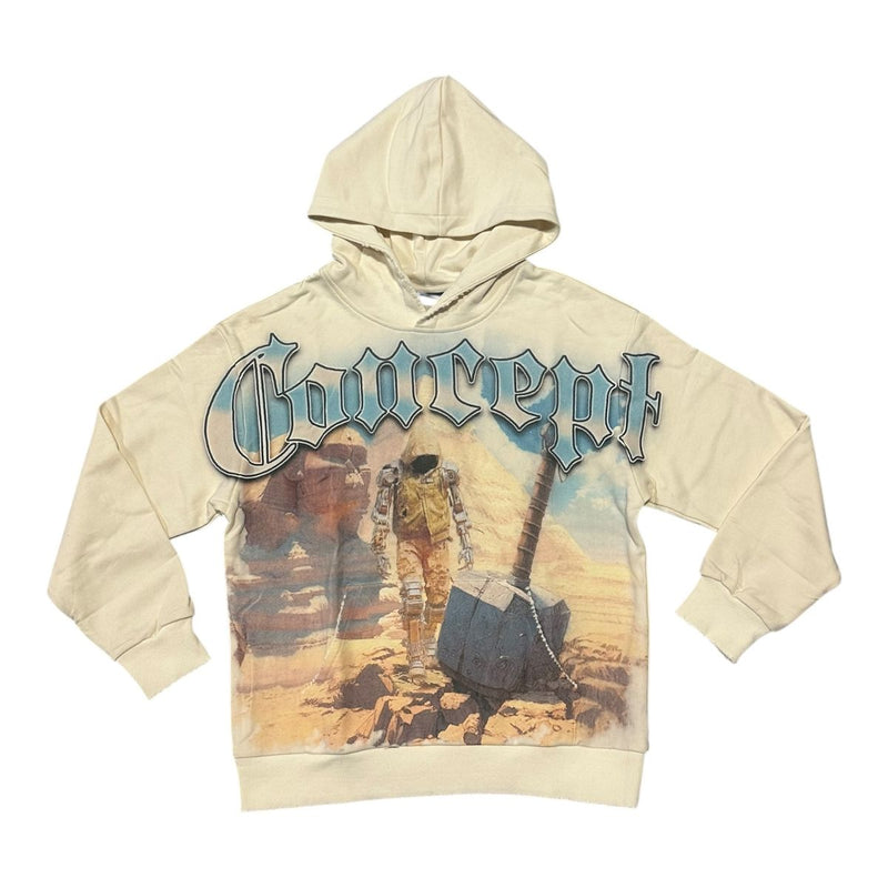 Concept "ART OF WAR" HOODIE - CREAM
