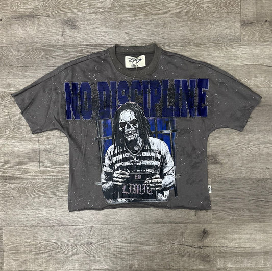 Bkys No Limit Cropped Grey T-Shirt