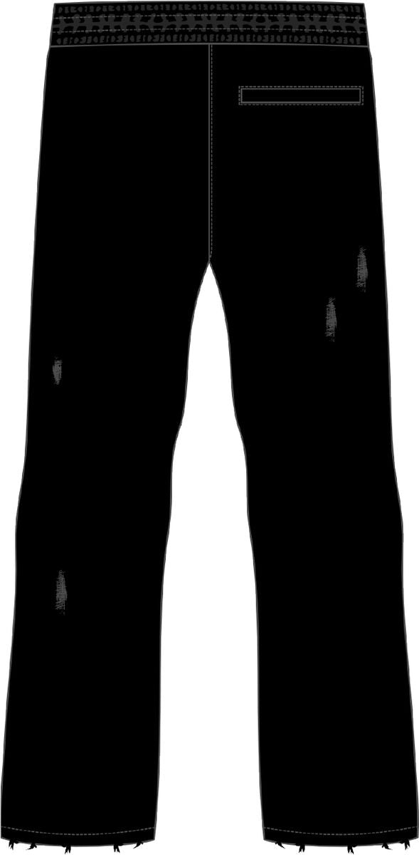 Juren Dedication & Hardwork Black/Gold Sweat Pants