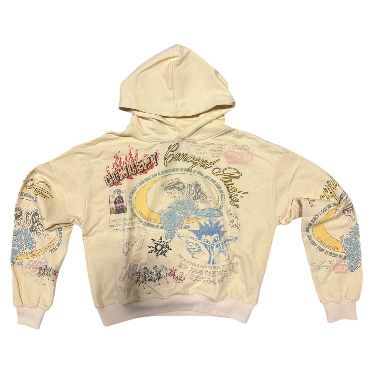 Concept  "Studio" Cream Hoodie