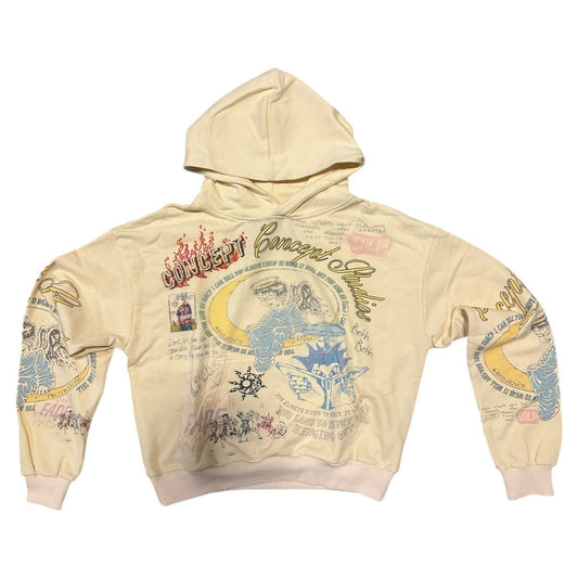 Concept  "Studio" Cream Hoodie
