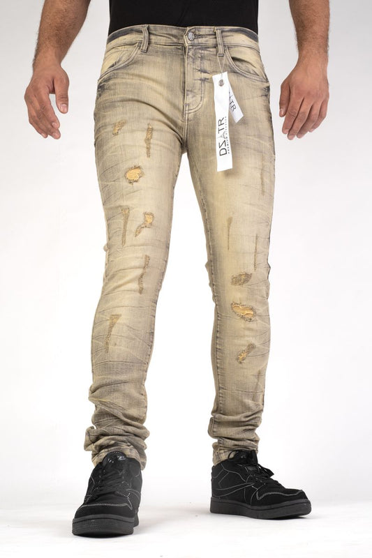 Disaster Super Stretch Denim - Slim Fit - DIESEL GREY (436)