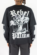 Rebel Minds Rebel Palms Black Long Sleeve