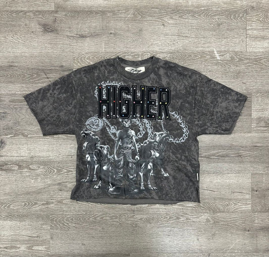 Bkys Higher Cropped Grey T-Shirt