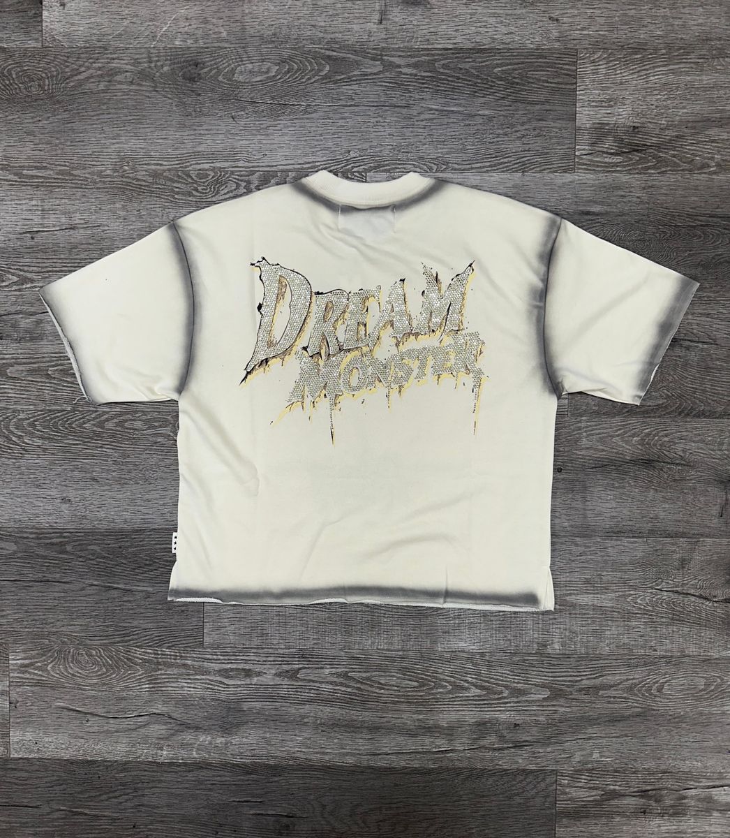Bkys Dream Monster Off White Cropped T-Shirt