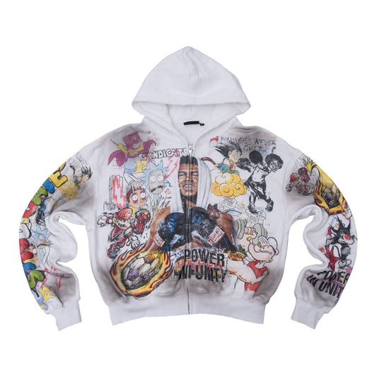 Syndicate " Unity" ZiP Up White Men's