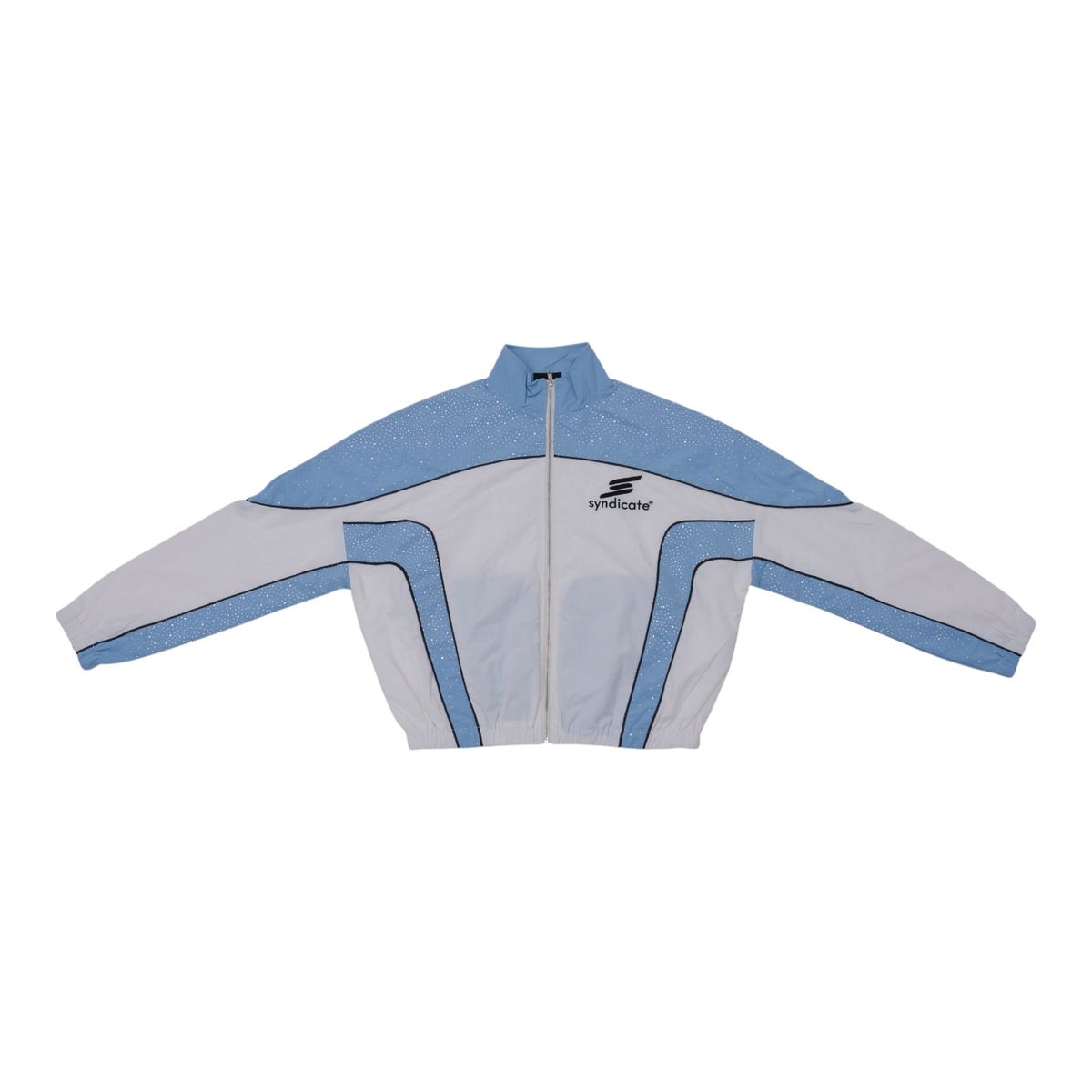 Syndicate "Naylon Jogger Set " Zip up Baby Blue/ White