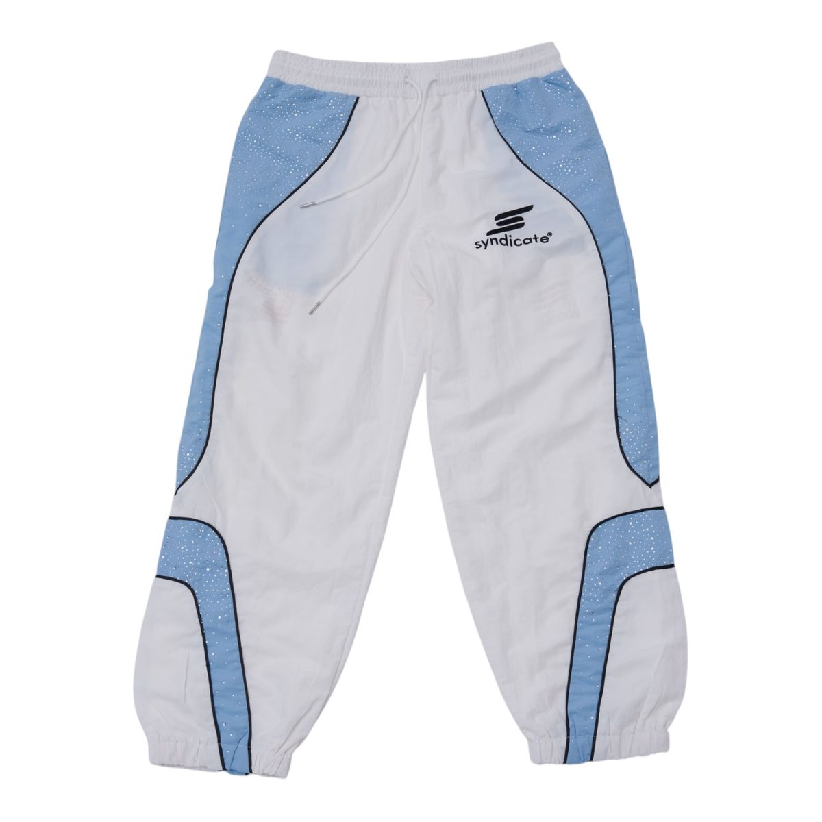 Syndicate "Naylon Jogger Set " Zip up Baby Blue/ White