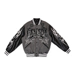 First Row Y2K TRIBAL VARSITY JACKET