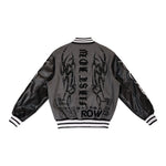 First Row Y2K TRIBAL VARSITY JACKET