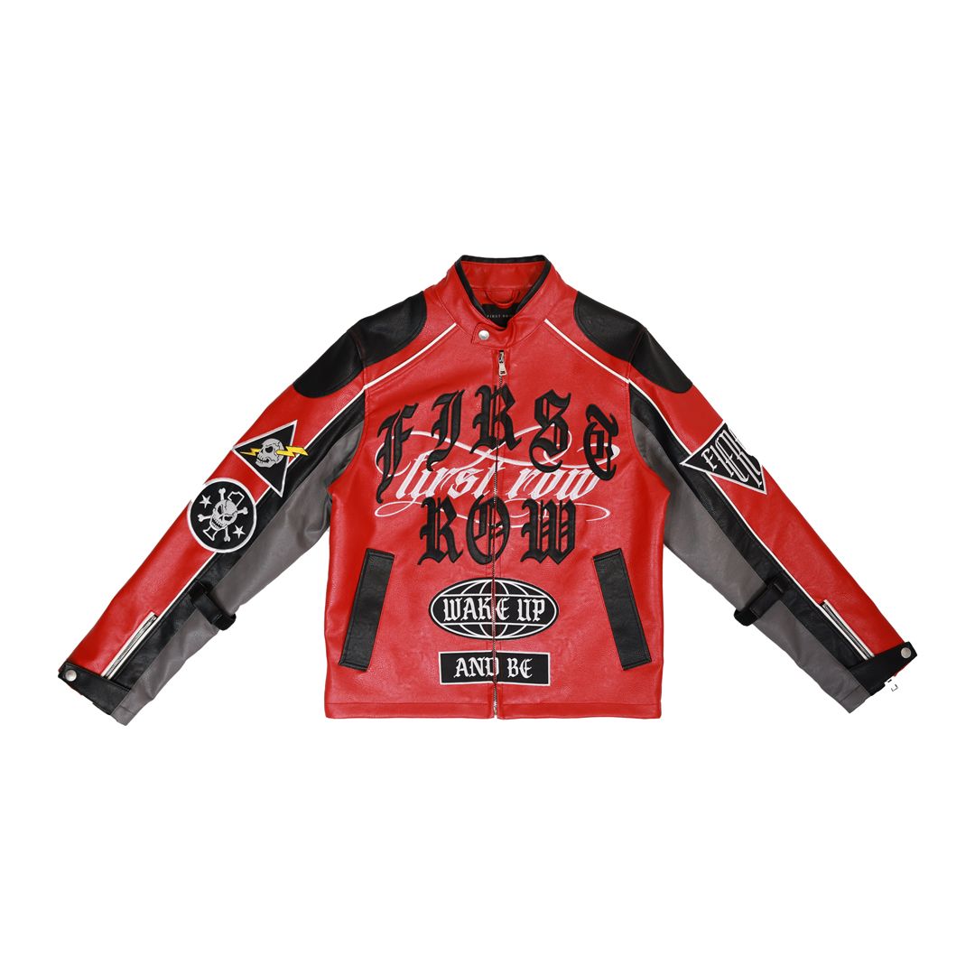 First Row WAKE UP AND BE FIERCE RACING JACKET