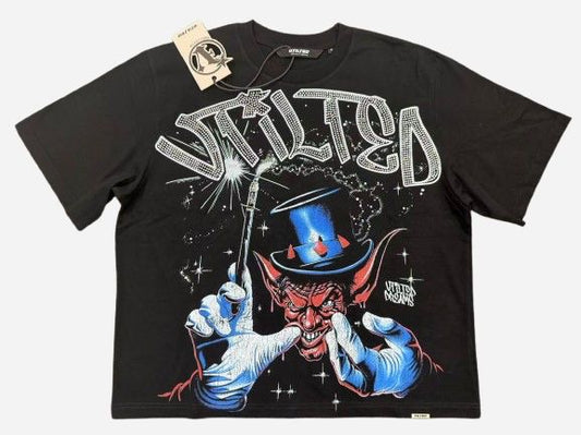VTILTED "MAGIC" CROP TEE JET BLACK