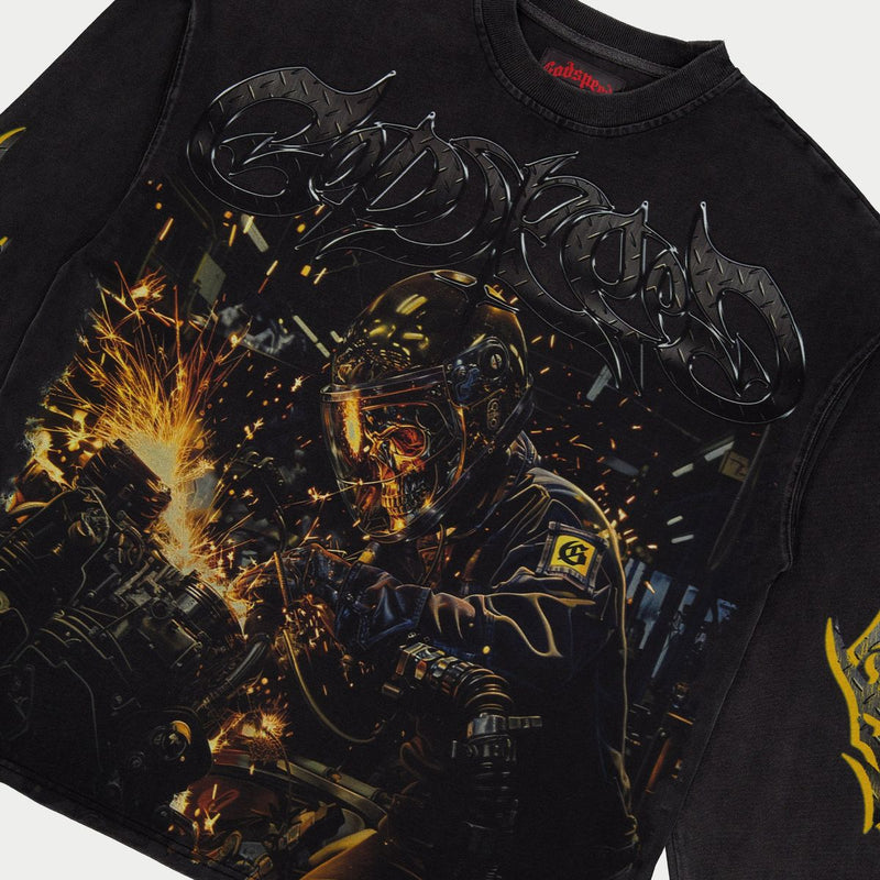 Goodspeed "Under-Construction-Black-Wash" Long Sleeve