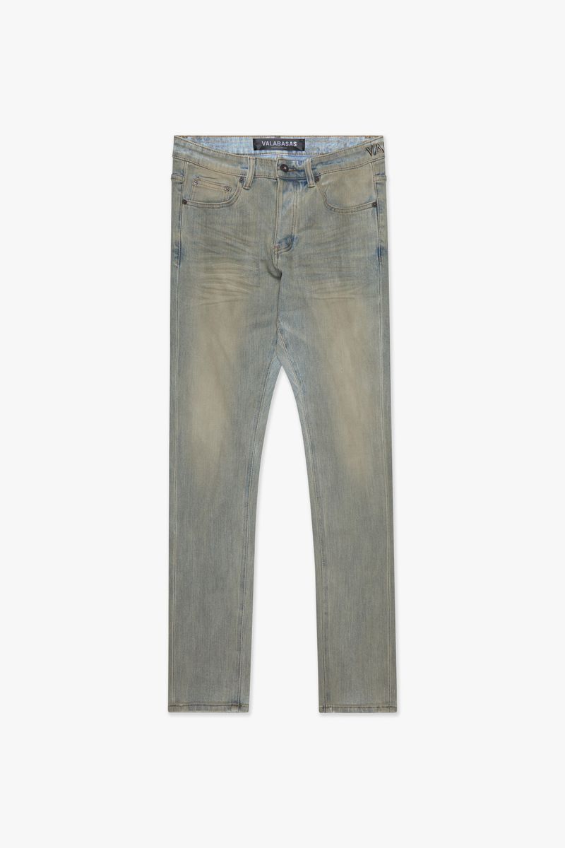 Valabasas "MR. FLEX" Dirty LT.Blue 4 WAY STRETCH SKINNY JEAN