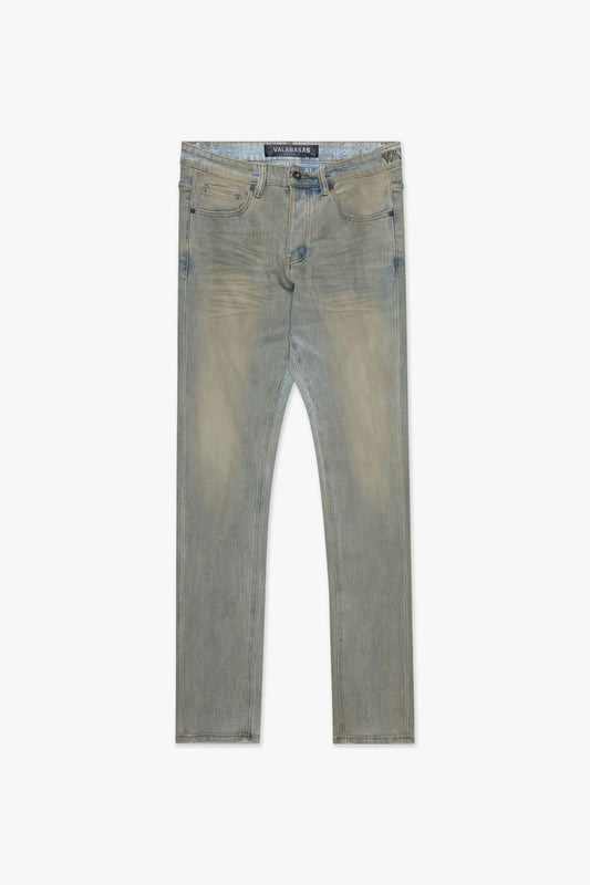 Valabasas "MR. FLEX" Dirty LT.Blue 4 WAY STRETCH SKINNY JEAN