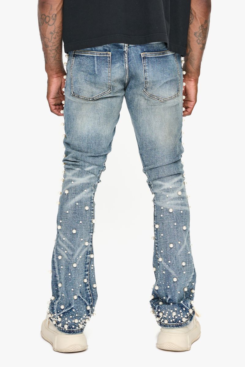 Valabasas Sheam Stacked Dirty Flare Stacked Jeans