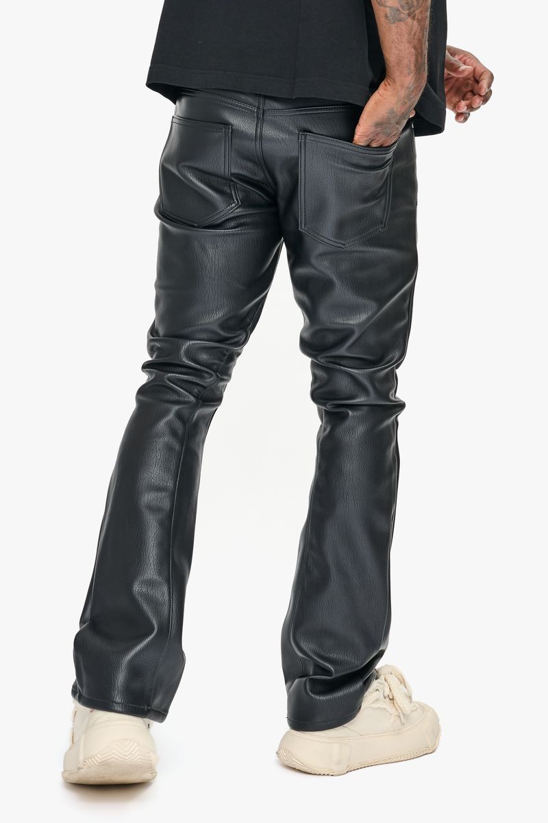 Valabasas Ducati Black Leather Flare Stacked