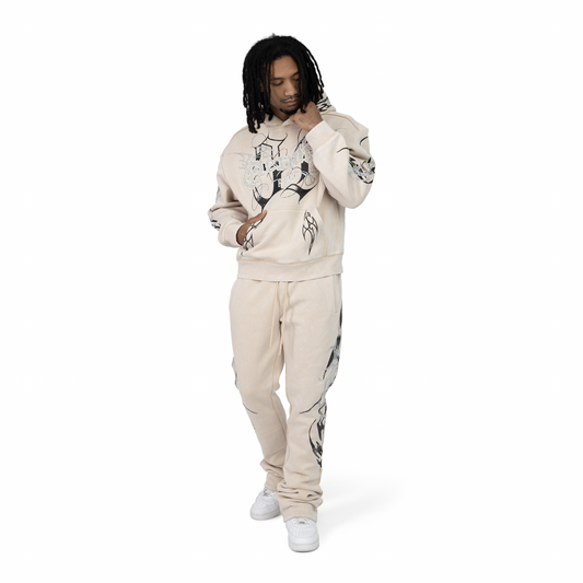 Smoke Rise Eternity Tan Pullover Jogger Set