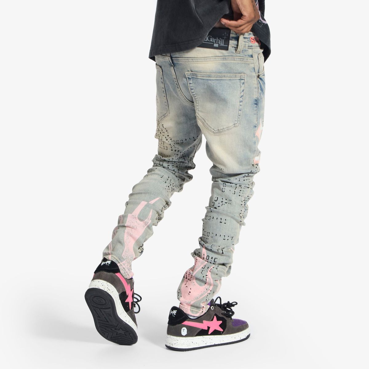 Sugarhill "Disco " Skinny Fit Blue Jeans