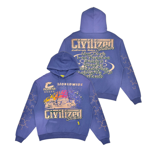 Civilized Members Hoodie Purple