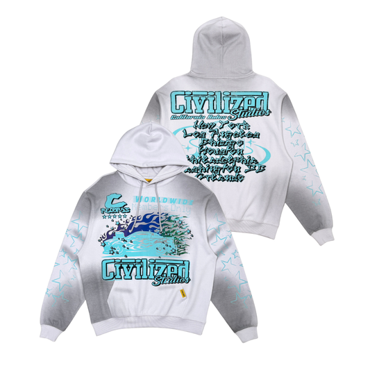 Civilized Members Hoodie Grey