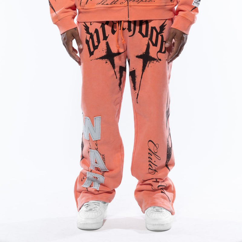 Wrathboy Hard To Kill Fullzip Hoodie Set Orange
