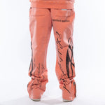 Wrathboy Hard To Kill Fullzip Hoodie Set Orange