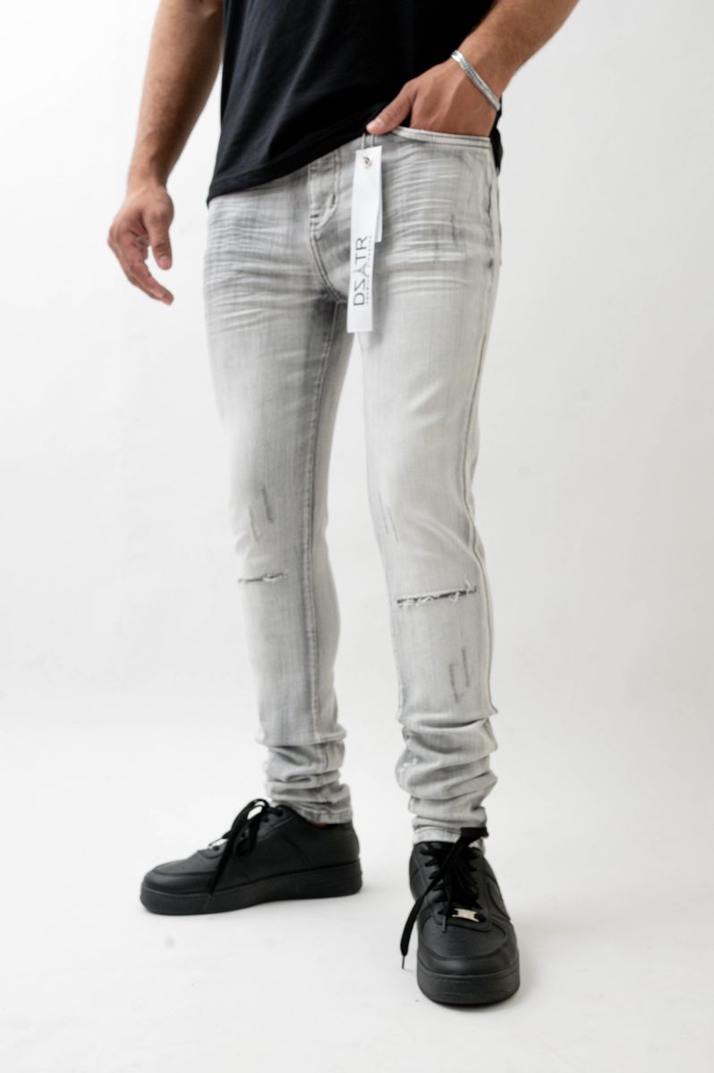 Disaster Super Stretch Denim - Slim Fit - Grey Ice (551)