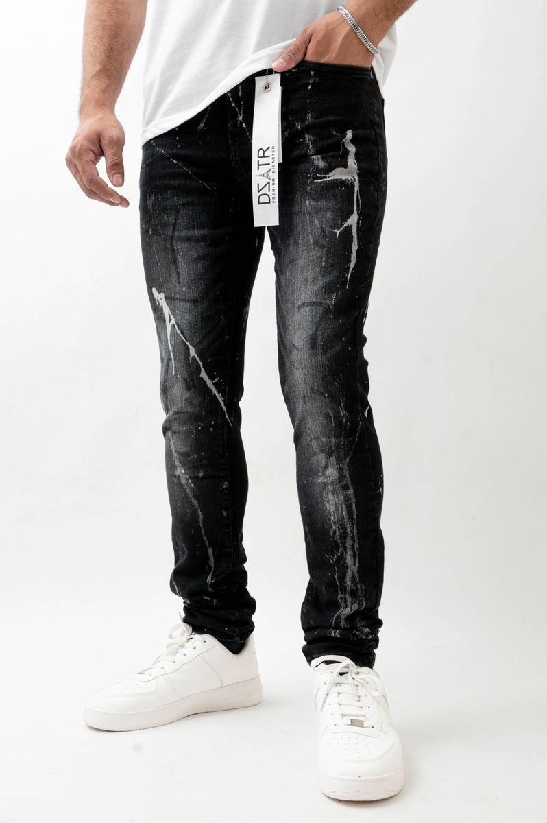 Disaster Super Stretch Denim - Slim Fit - Black Splash (552)
