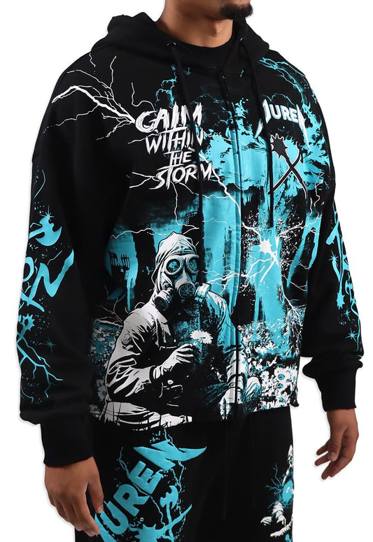 Juran Calm Within The Storm Os ZIP UP Hoodie
