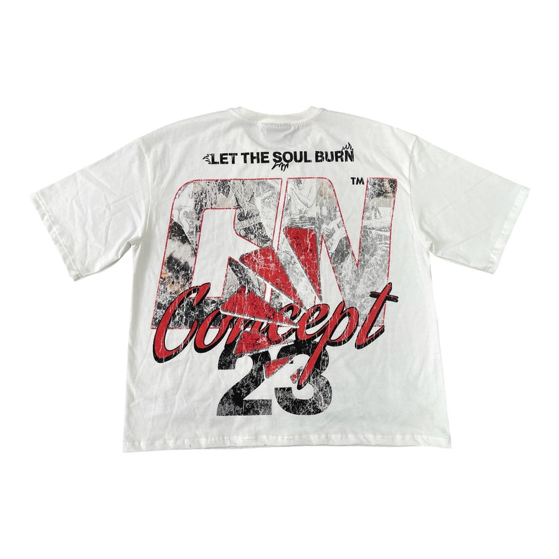 Concept  "Soul" Boxy Tee - White