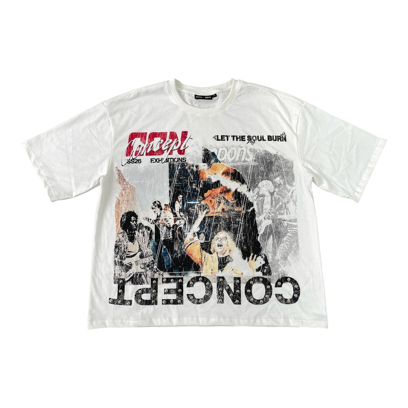 Concept  "Soul" Boxy Tee - White