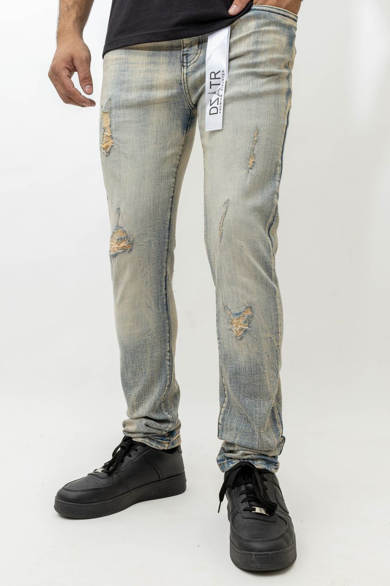 Disaster Super Stretch Denim - Slim Fit - Light Vintage (442)