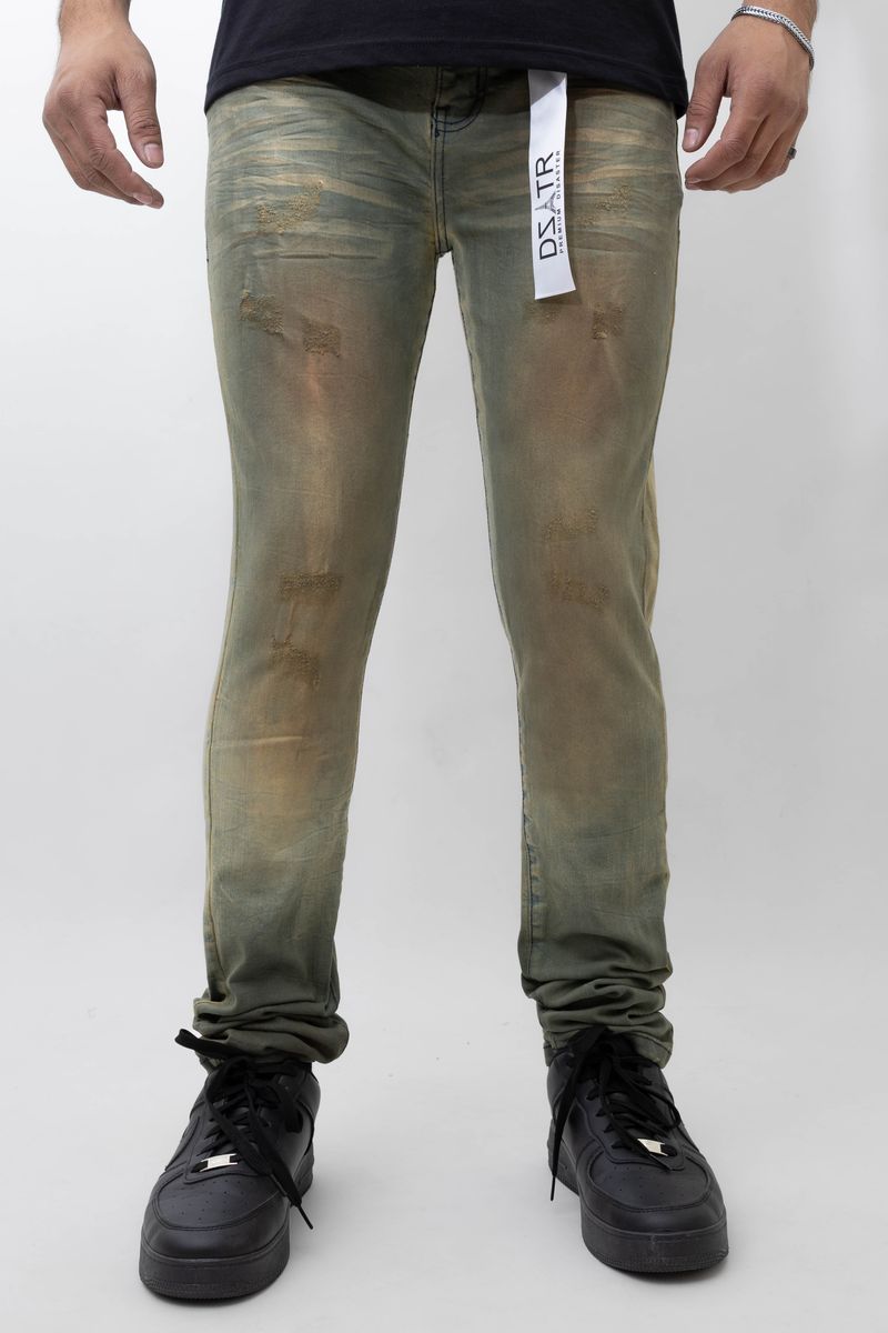 Disaster Super Stretch Denim - Slim Fit - Brown (471)