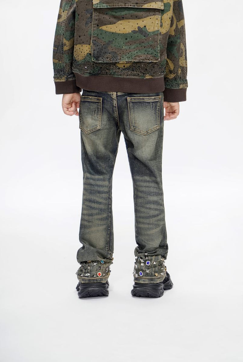 Valabasas Ion Wax Vintage Wash Flare Stacked " Kids "