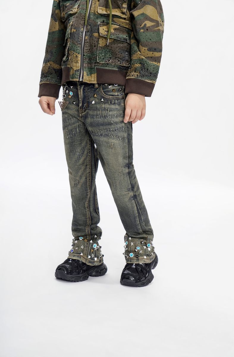 Valabasas Ion Wax Vintage Wash Flare Stacked " Kids "