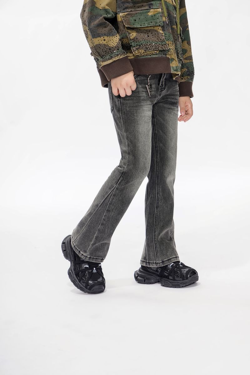 Valabasas Jr Grey Flare Stacked Jeans " Kids "