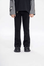 Valabasas Jr Black Flare Stacked Jeans " Kids "