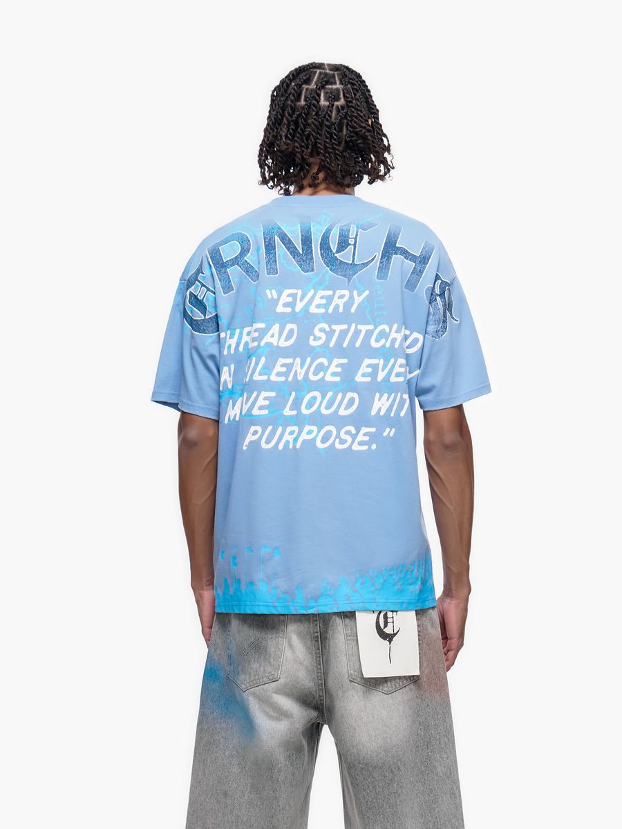 The Trnchs Stitched In Silence Blue T-Shirt