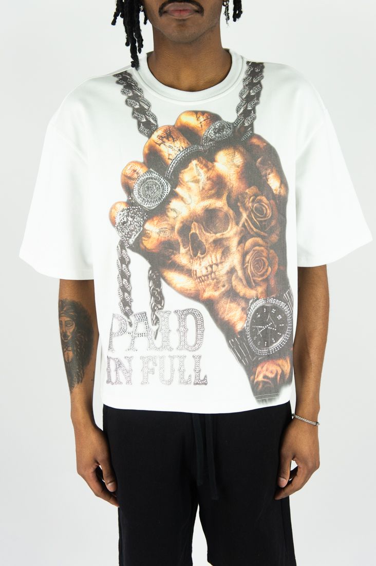 Rebel Minds  Paid In Full White T-Shirt